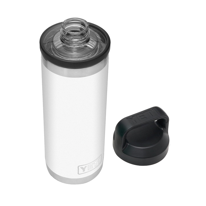 Yeti Rambler 21071060020 Water Bottle with Chug Cap, 18 oz Capacity, Stainless Steel, White - 3