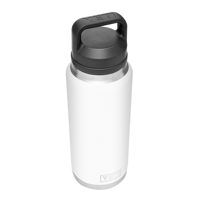 Yeti Rambler 21071070016 Water Bottle with Chug Cap, 36 oz Capacity, Stainless Steel, White - 4
