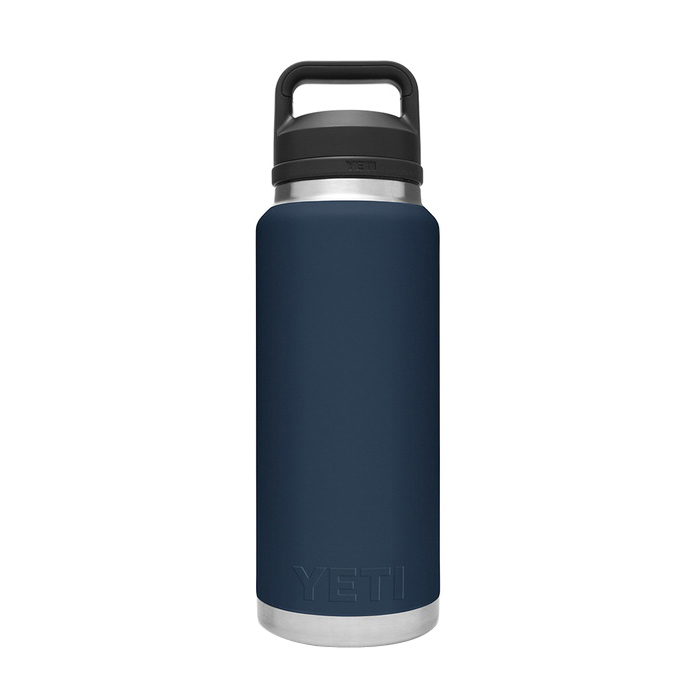 Yeti Rambler 21071070017 Water Bottle with Chug Cap, 36 oz Capacity, Stainless Steel, Navy - 2