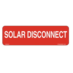 Solar Installation Labels