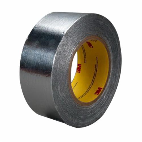 3M™ 021200-05674 Premium Performance Self-Wound Foil Tape, 60 yd L x 1 in W, 3.6 mil THK, Easy Release Film Liner, Silicon Adhesive, Aluminum Foil Backing, Silver