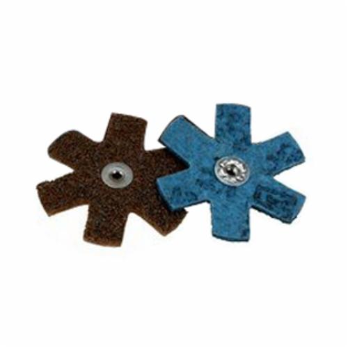 product Scotch-Brite™ 7000120967 Eyelet Non-Woven Abrasive Star, 3 in Dia Star, Coarse Grade, Aluminum Oxide Abrasive