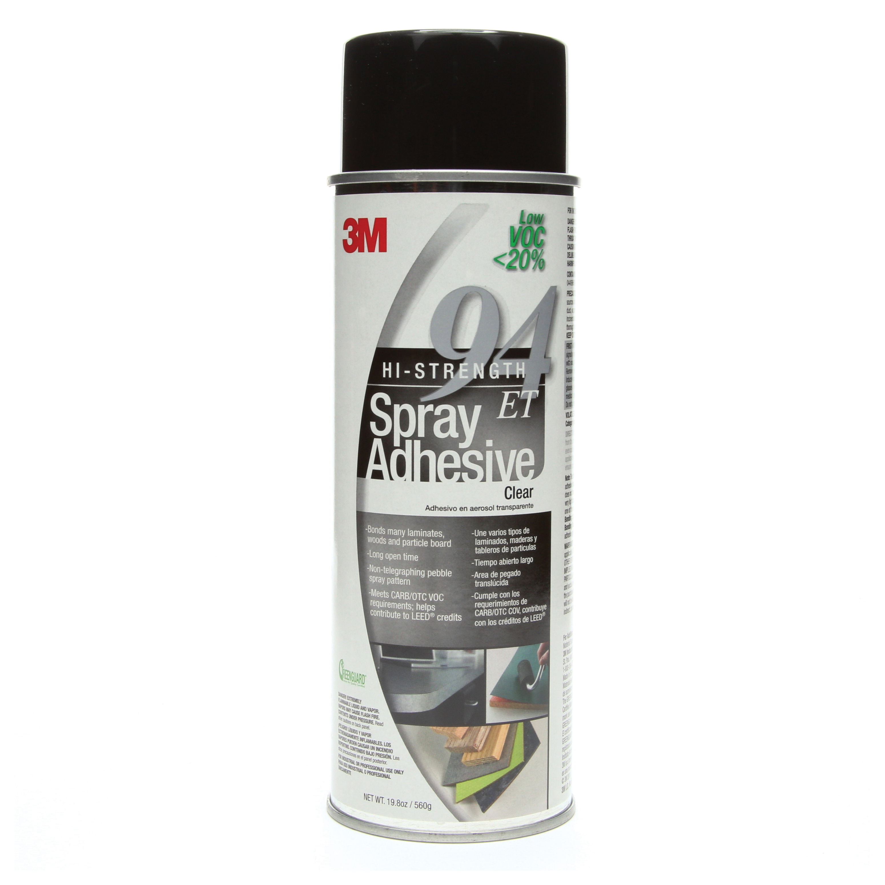 3M 7100166355 Heavy Duty Spray Adhesive, Clear