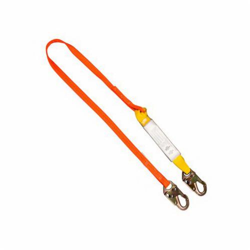 3M™ 078371-00018 Web Positioning Lanyard, 400 lb Load Capacity, 3 ft L, Polyester Line, Locking Snap Hook Anchorage Connection, Locking Snap Hook Harness Connection Hook, Specifications Met: ANSI Z359.3-2007