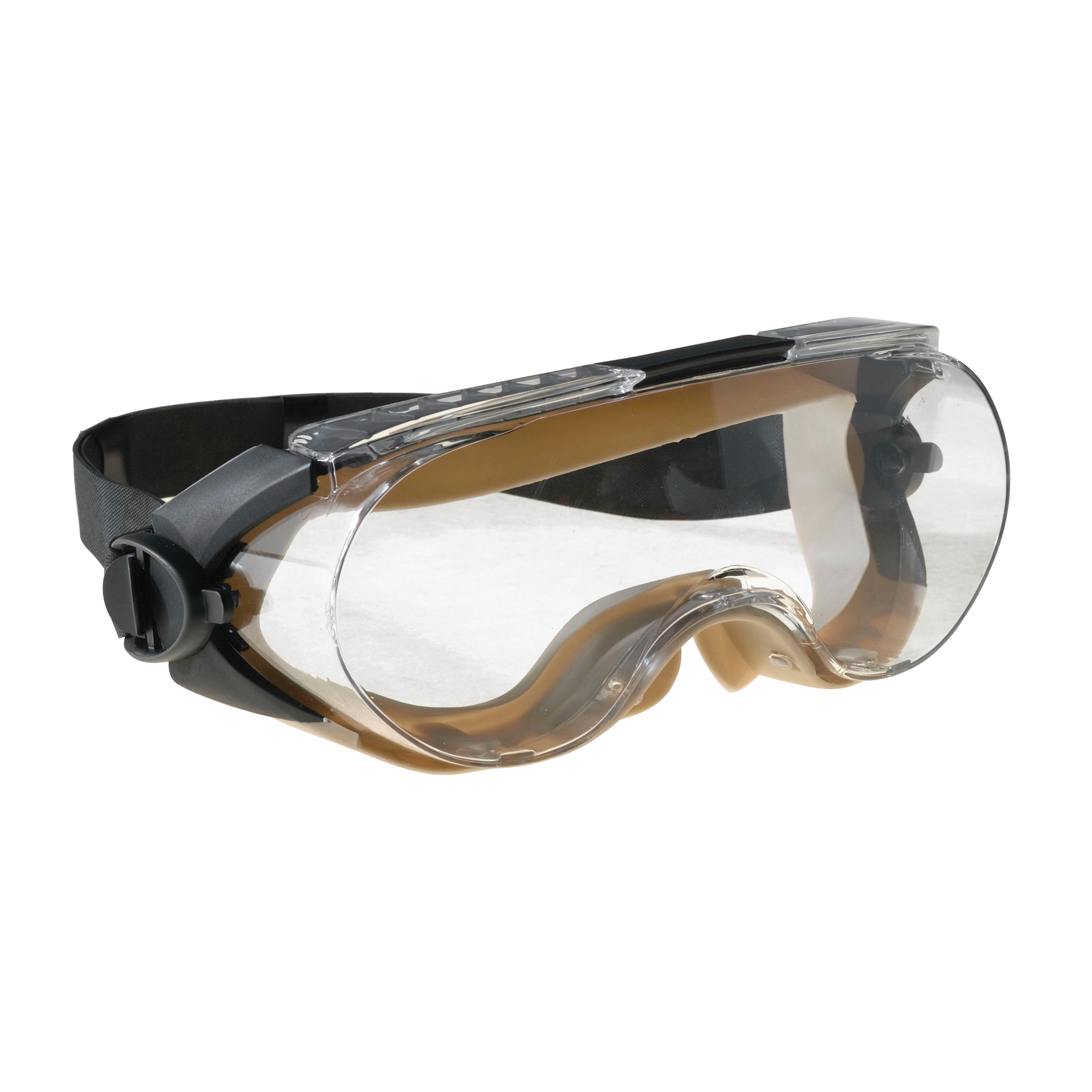 Scotchgard™ GoggleGear™ 051131-27455 Adjustable Premium Safety Goggles, Anti-Fog Clear Polycarbonate Lens, 99.9 % UV Protection, Elastic Strap, ANSI Z87.1-2010, CSA Z94.3
