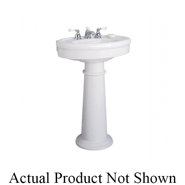 American Standard 0067000.020 Pedestal Only, 13 in W x 28-1/2 in H Leg, Vitreous China, Import