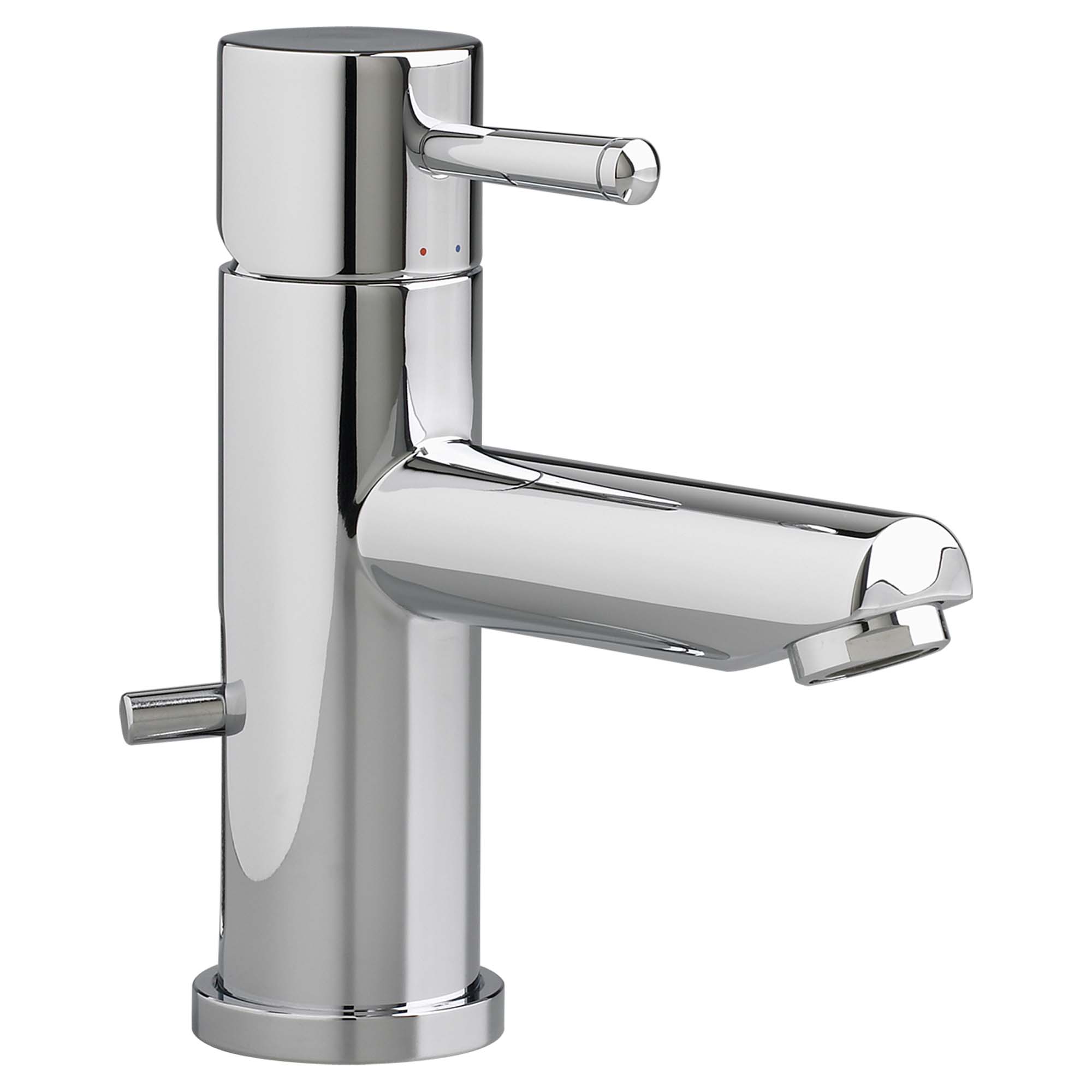 American Standard 2064101.002 Serin® Monoblock Single Control Lavatory Faucet, 1.2 gpm Flow Rate, 3-1/8 in H Spout, 1 Handles, Speed Connect® Pop-Up Drain, 1 Faucet Holes, Polished Chrome, Function: Traditional
