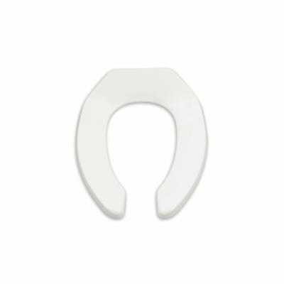 American Standard 5001G055.020 Toilet Seat Without Cover, Open Front, Solid Polypropylene, White, Domestic