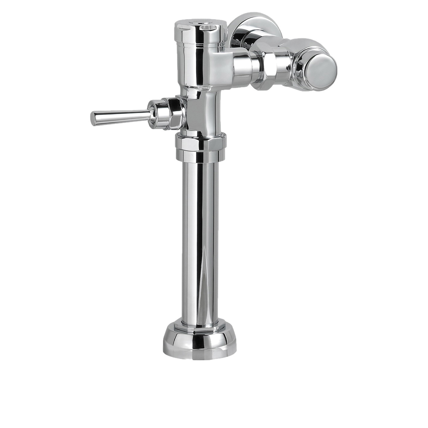 American Standard 6047161.002 Manual Exposed Toilet Flush Valve, 1.6 gpf Flush Rate, 1 in Inlet, 1-1/2 in Spud, 20 to 80 psi Pressure, Polished Chrome, Import