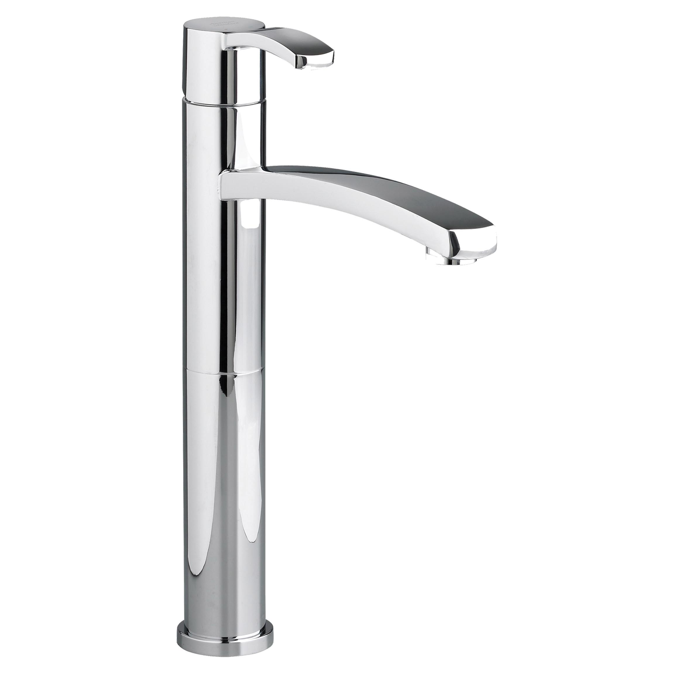 American Standard 7430.151.002 Monoblock Single Control Vessel Bathroom Faucet, Berwick®, 6-7/8 in Spout, 9-1/4 in H Spout, Polished Chrome, 1 Handles, Import