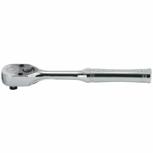 Armstrong® 10-972 Classic Hand Ratchet, 1/4 in Drive, Teardrop Head, 5.281 in OAL, Alloy Steel, Polished Chrome, ASME B107.10M