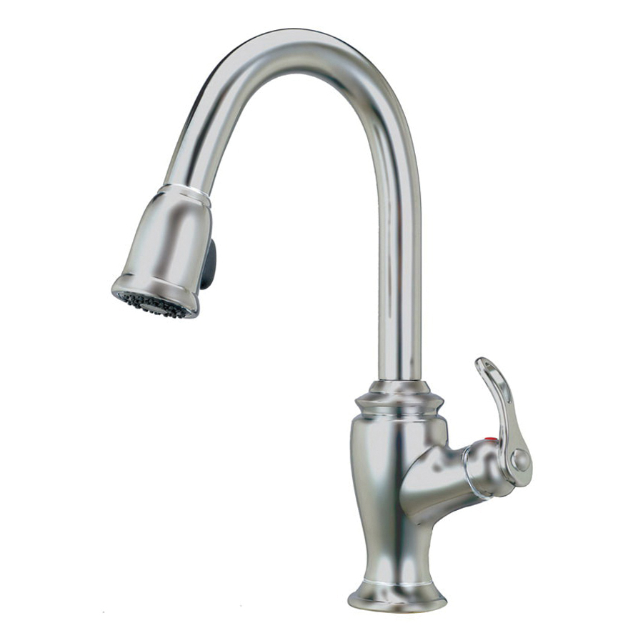 Artisan AF-320-SN AF320 Premium Adjustable Flow Kitchen Sink Faucet, 2.2 gpm Flow Rate, Swivel Spout, Satin Nickel, 1 Handles, 1 Faucet Holes