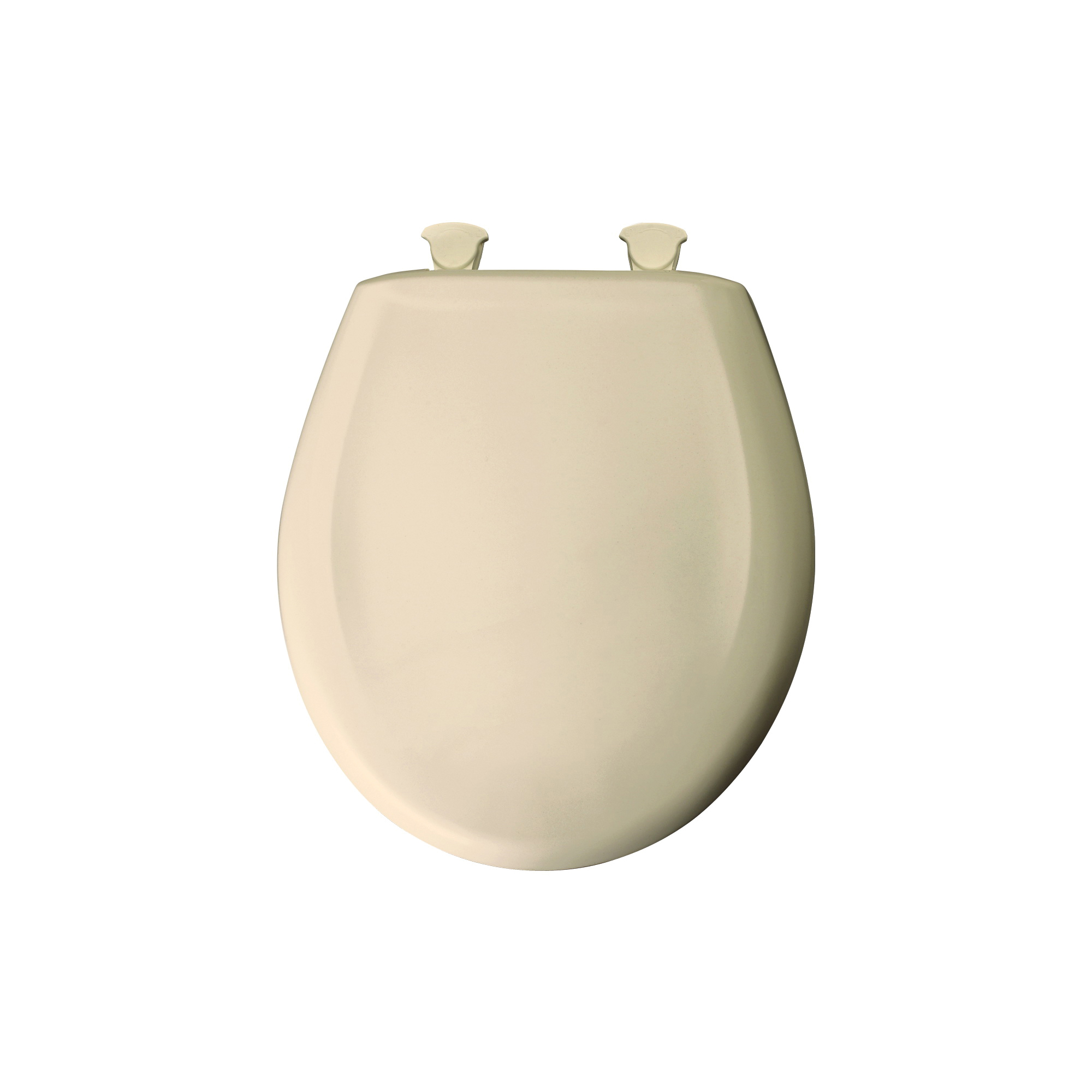 Bemis® 200SLOWT 036 Toilet Seat With Cover, Round Bowl, Closed Front, Plastic, Natural, Quick Release Hinge, Domestic