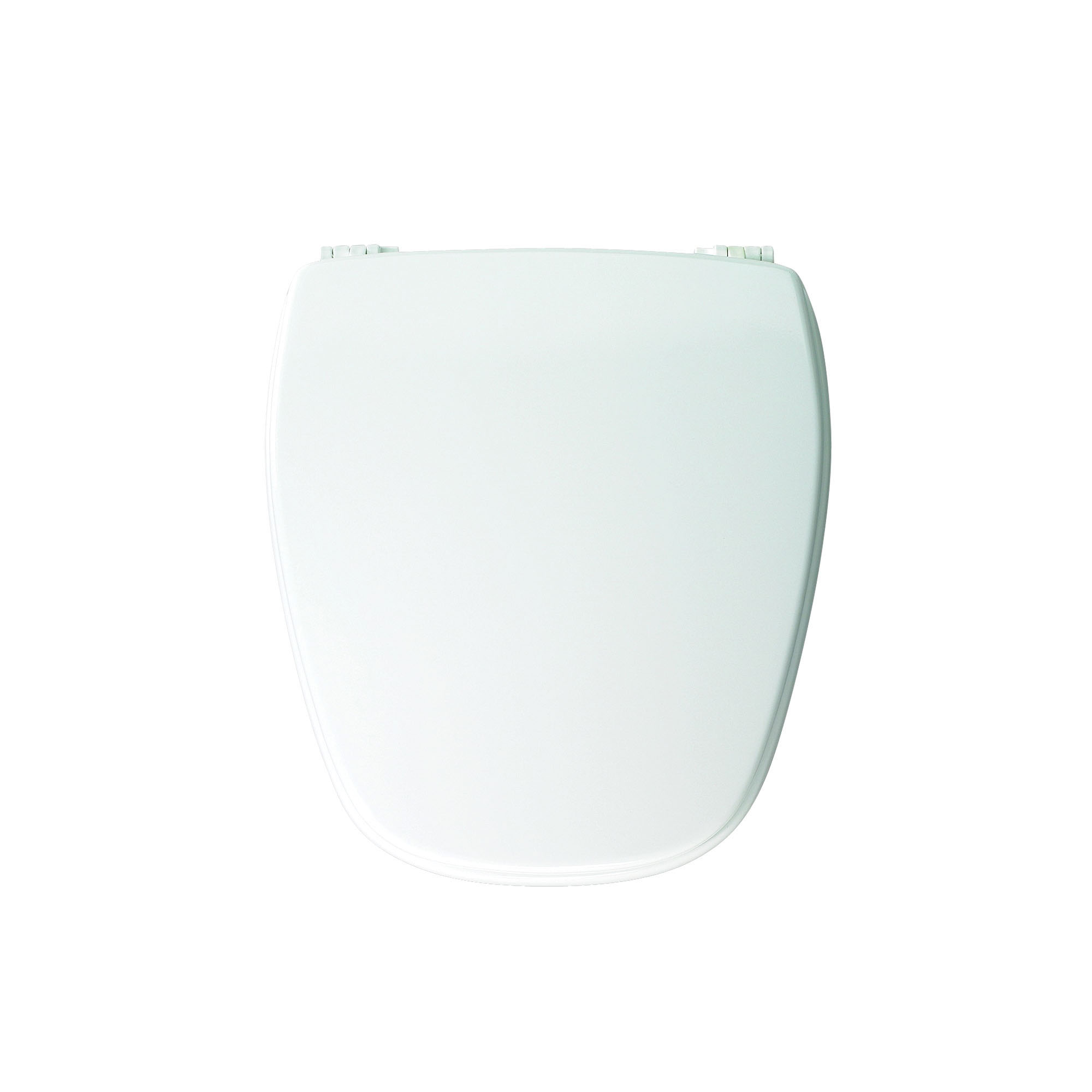 Church® NW209E10 000 Toilet Seat With Cover, Round Bowl, Closed Front, Wood, Adjustable Hinge, White, Domestic