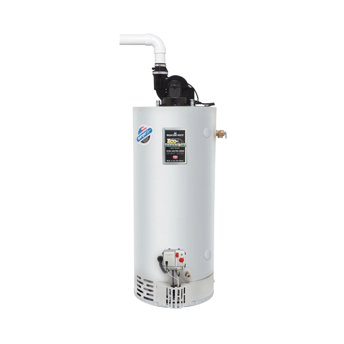 Bradford White® TTW® Eco-Defender Safety System® URG1PV50S6N Gas Water Heater, 40000 Btu/hr Heating, 50 gal Tank, Natural Gas Fuel, Power Vent, 43 gph Recovery, Domestic