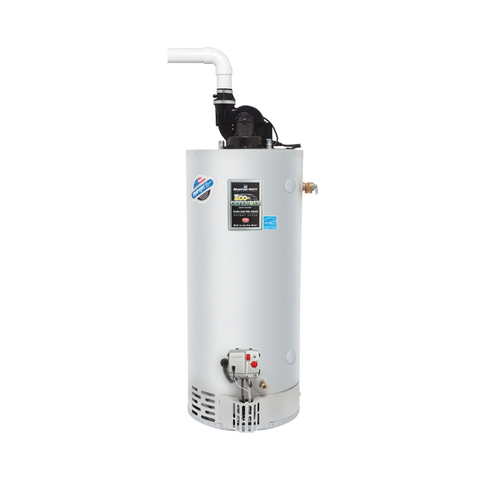 Bradford White® TTW® Eco-Defender Safety System® URG2PV50T6N Gas Water Heater, 40000 Btu/hr Heating, 50 gal Tank, Natural Gas Fuel, Power Vent, 43 gph Recovery, Domestic