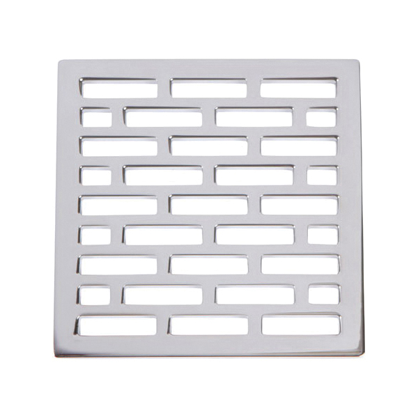 Newport Brass® 233-406/26 Square Shower Drain, 4 x 4 in Solid Brass Grid, Solid Brass Drain