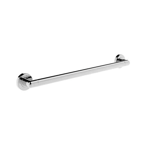 Ginger® 4663/PC Kubic Square Corner Grab Bar, 24 in L x 2-3/4 in H, Solid Brass, Polished Chrome