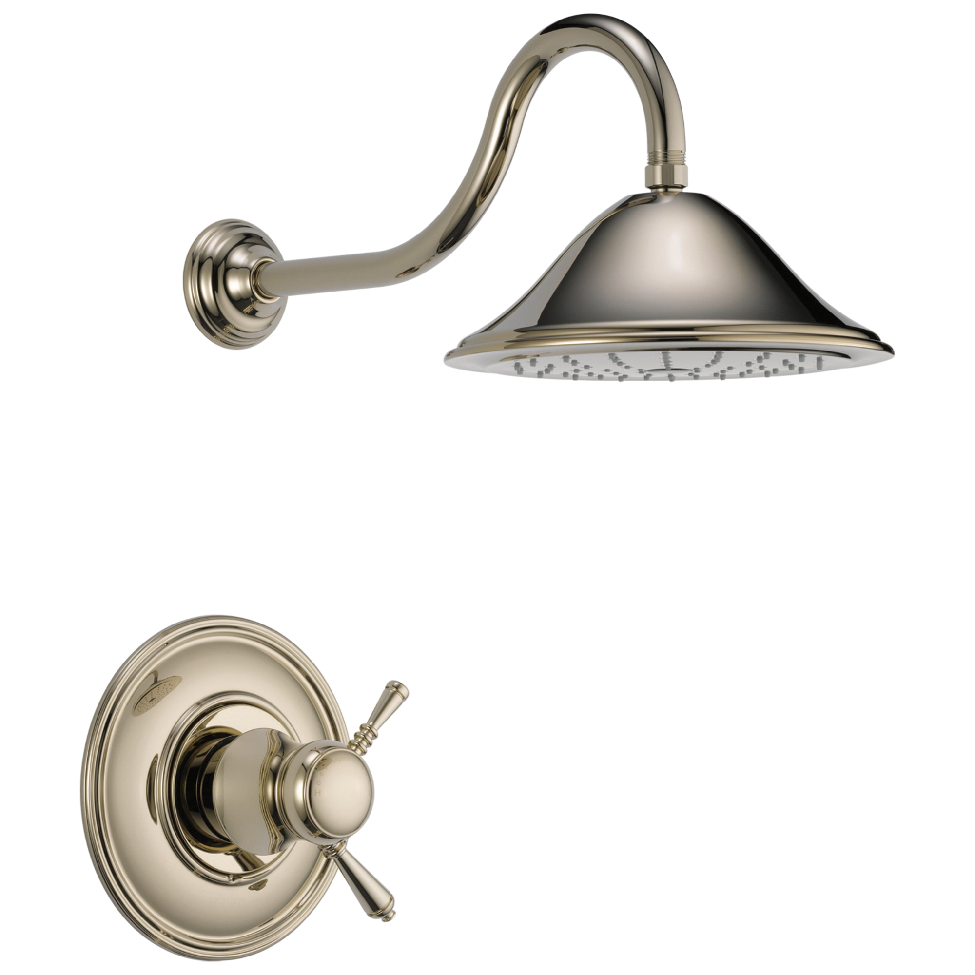 Brizo® T60210-PN TempAssure® Traditional Shower Only Trim, 2.5 gpm Shower, Polished Nickel