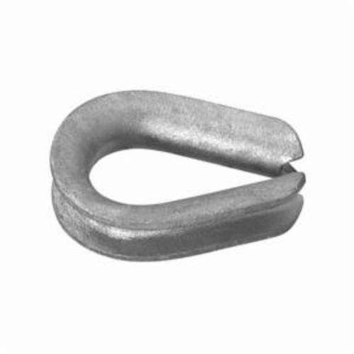 Chicago Hardware 22105 4 Wire Rope Thimble, 1/4 in, Steel, Galvanized
