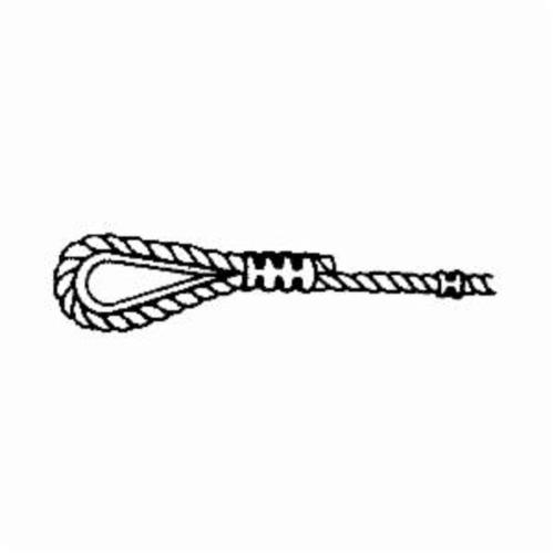 APEX TOOL/CAMPBELL CHAIN 7670724/52337 Campbell Cable Ferrule for Use with 1/8 Rope Aluminum for Use with 1/8 Rope Standard Plumbing Supply 