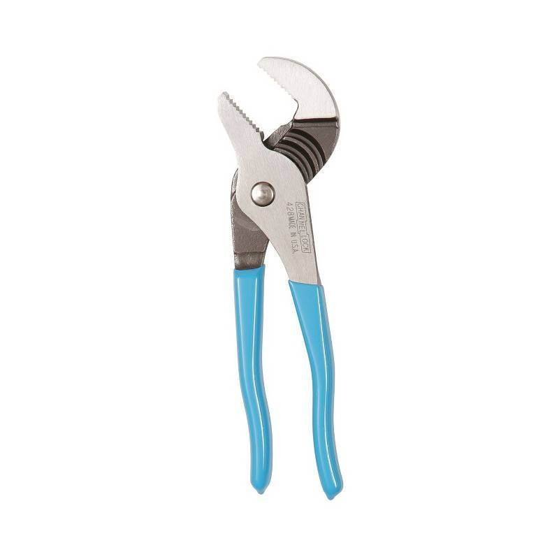 Channellock® 428 Tongue and Groove Plier, 1-1/2 in, 1.12 in L x 0.4 in THK Straight C1080 High Carbon Steel Jaw, 8 in OAL