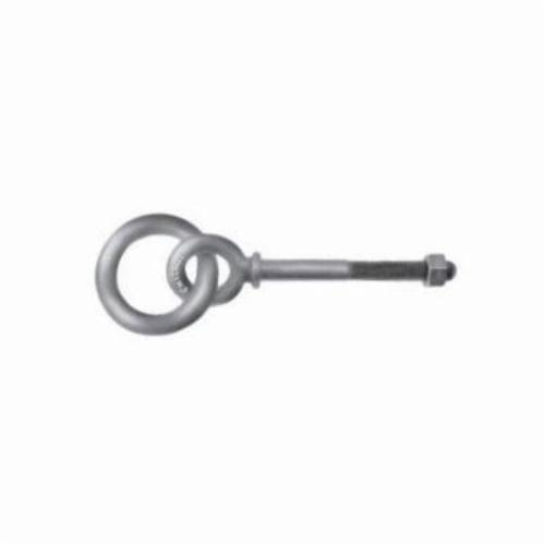Chicago Hardware 08028 6 Regular Pattern Eye Bolt, 5/16 in, 4-1/4 in L Shank, Heat Treated Drop Forged Steel, Hot Dipped Galvanized