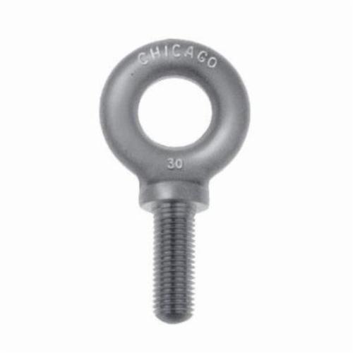 Chicago Hardware 09541 9 Shoulder Pattern Ring Eye Bolt, 1/2 in, 6 in L Shank, Drop Forged Steel, Hot Dipped Galvanized