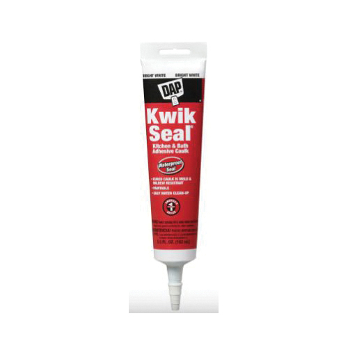 DAP® Kwik Seal® 18001 Adhesive Caulk, 5.5 fl-oz Tube, White