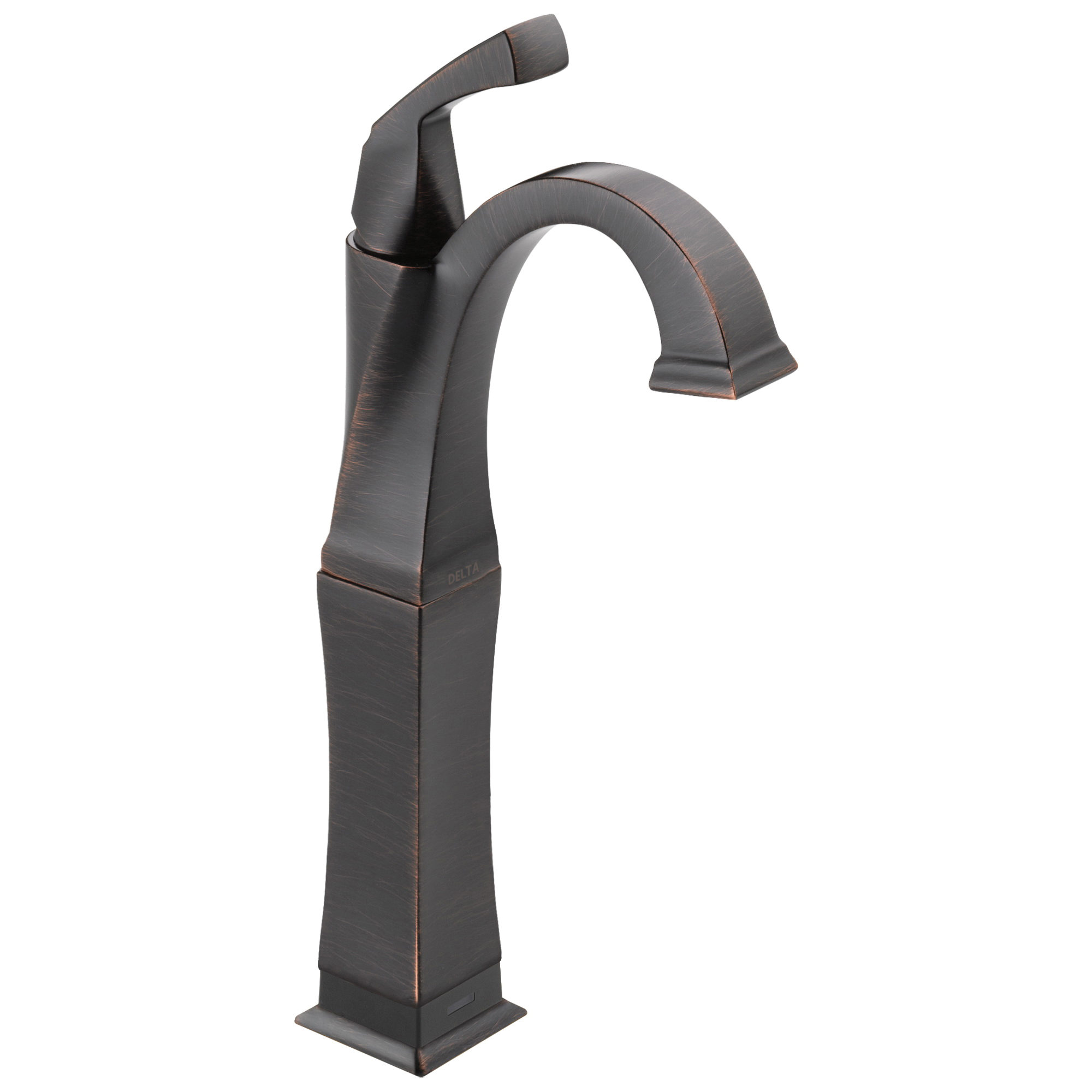 DELTA® 751T-RB-DST Vessel Lavatory Faucet, Dryden™, Commercial, 5-3/8 in Spout, 9-1/8 in H Spout, Brilliance® Venetian Bronze, 1 Handles, Domestic