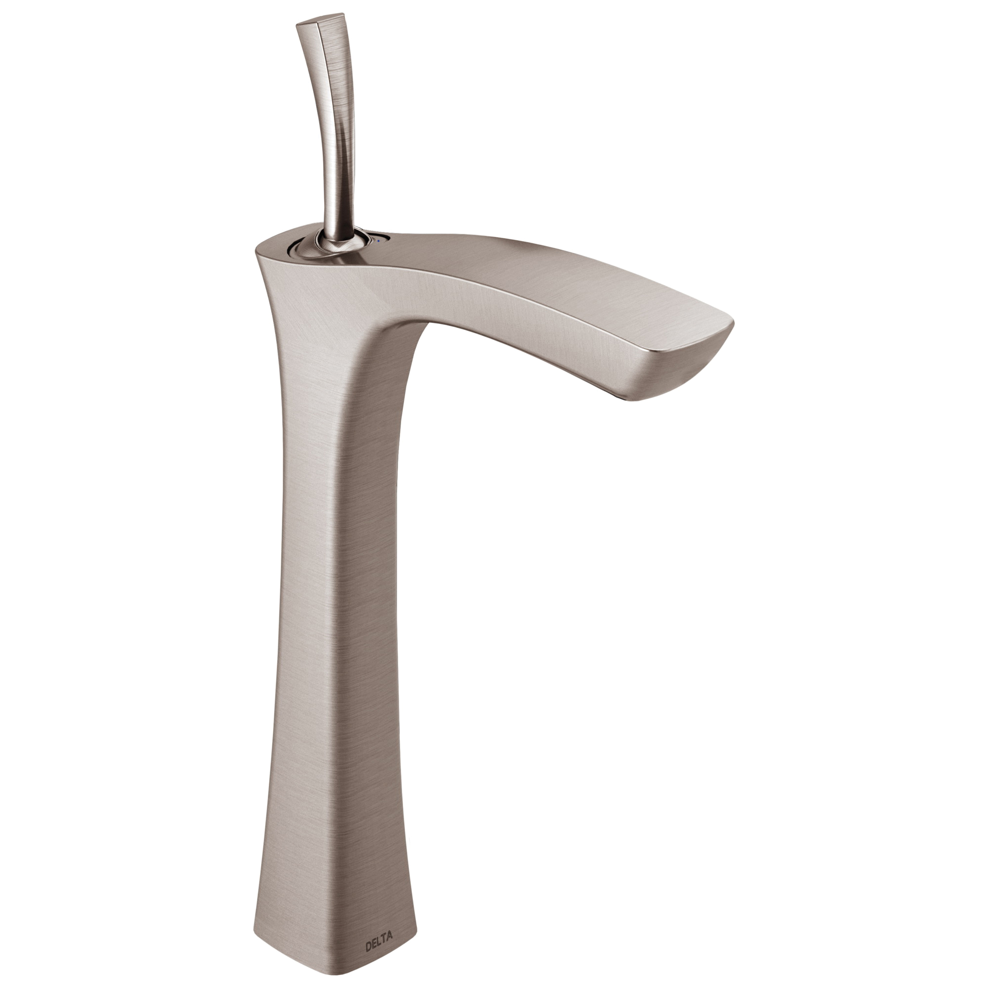 DELTA® 752LF-SS Vessel Lavatory Faucet, Tesla®, Commercial, 6 in Spout, 10-5/8 in H Spout, Stainless Steel, 1 Handles, Domestic