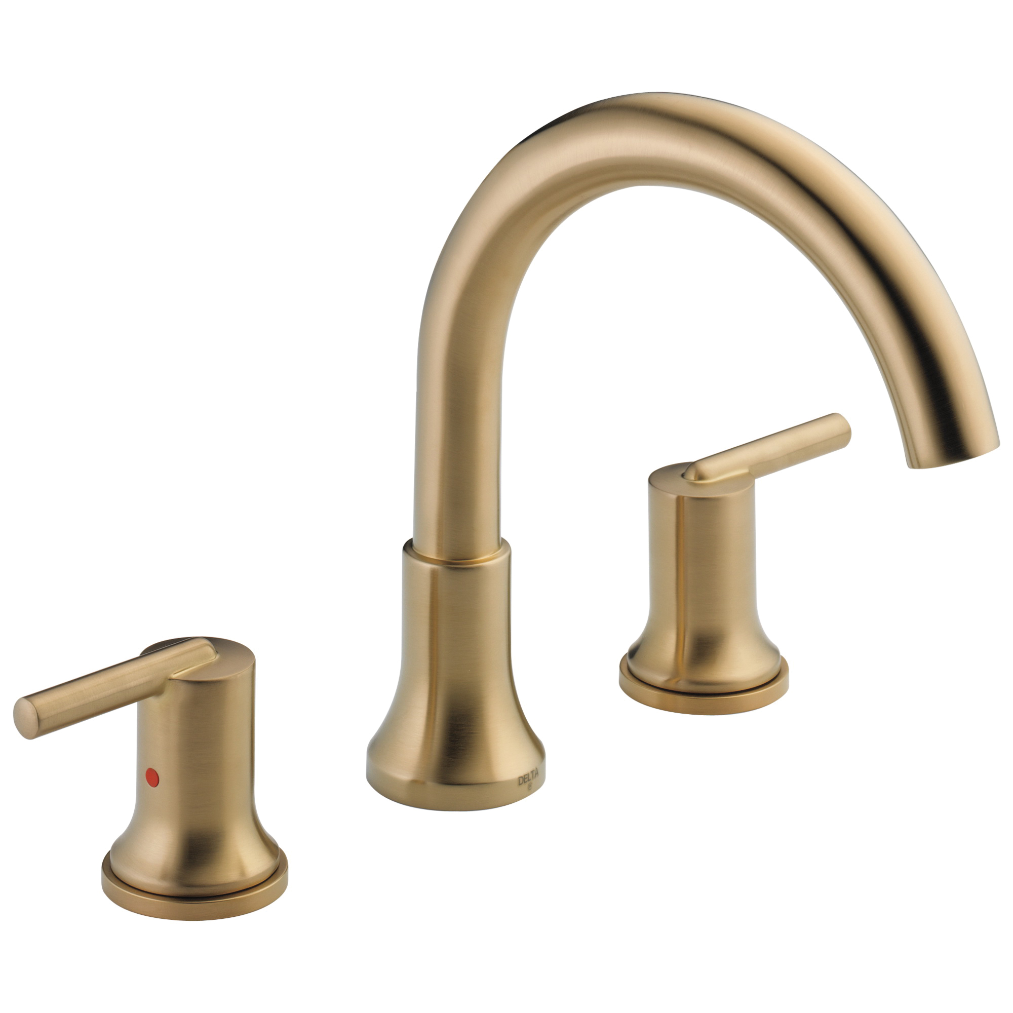 DELTA® T2759-CZ Roman Tub Trim, Trinsic®, 1.75 gpm Flow Rate, 8 to 16 in Center, Champagne Bronze, 2 Handles, Function: Traditional, Domestic