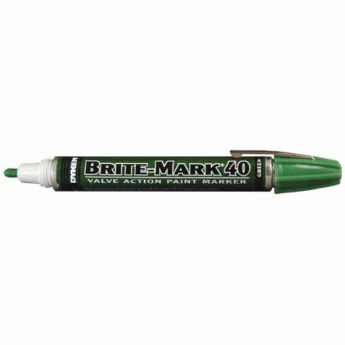 Green Medium Tip Dykem 84007 Permanent Permanent Paint Marker/Valve Action