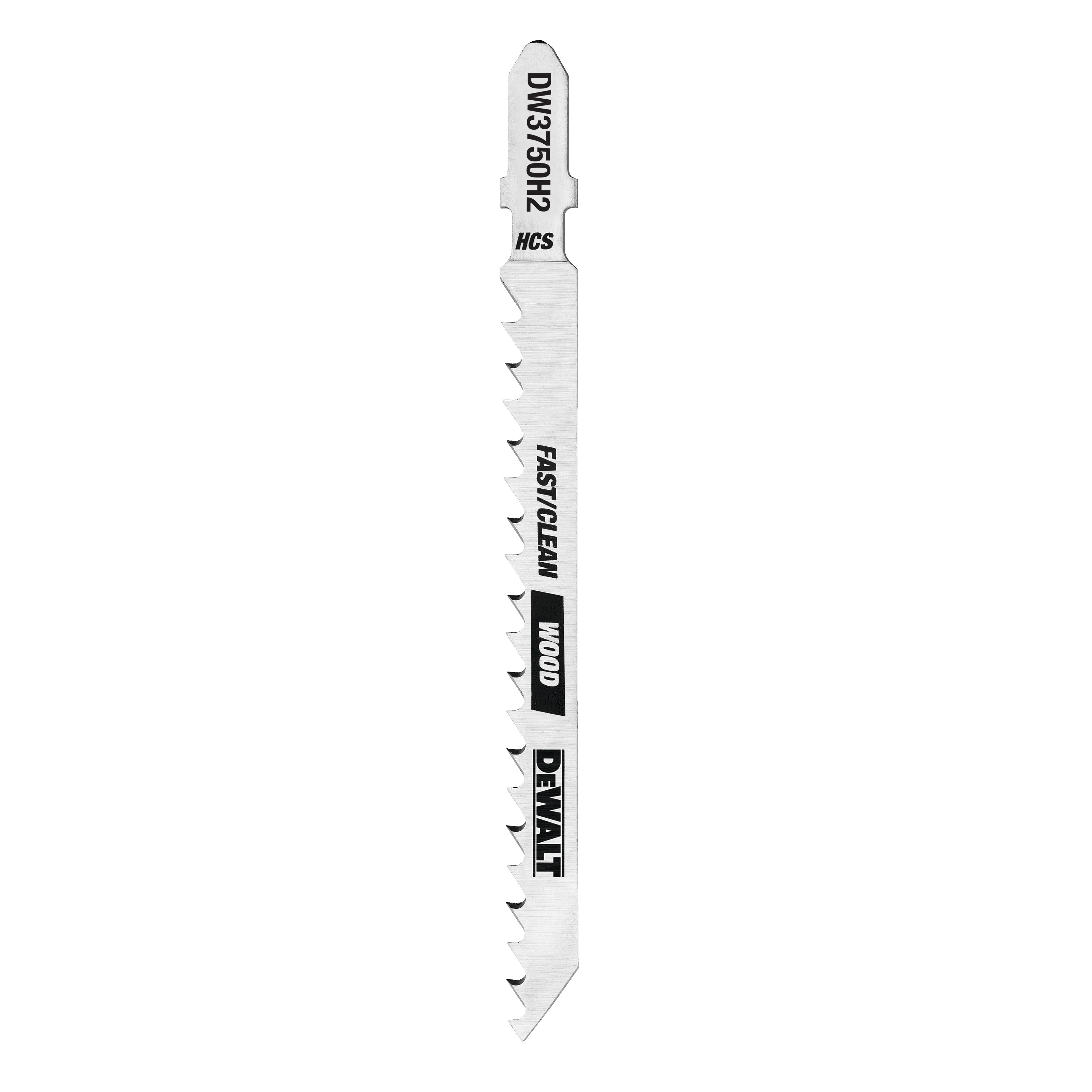 product DeWALT® DW3776-5 High Performance Industrial Grade Jig Saw Blade, 3 in L x 0.3 in W, 24 TPI, Cobalt Steel Cutting Edge, Cobalt Steel Body