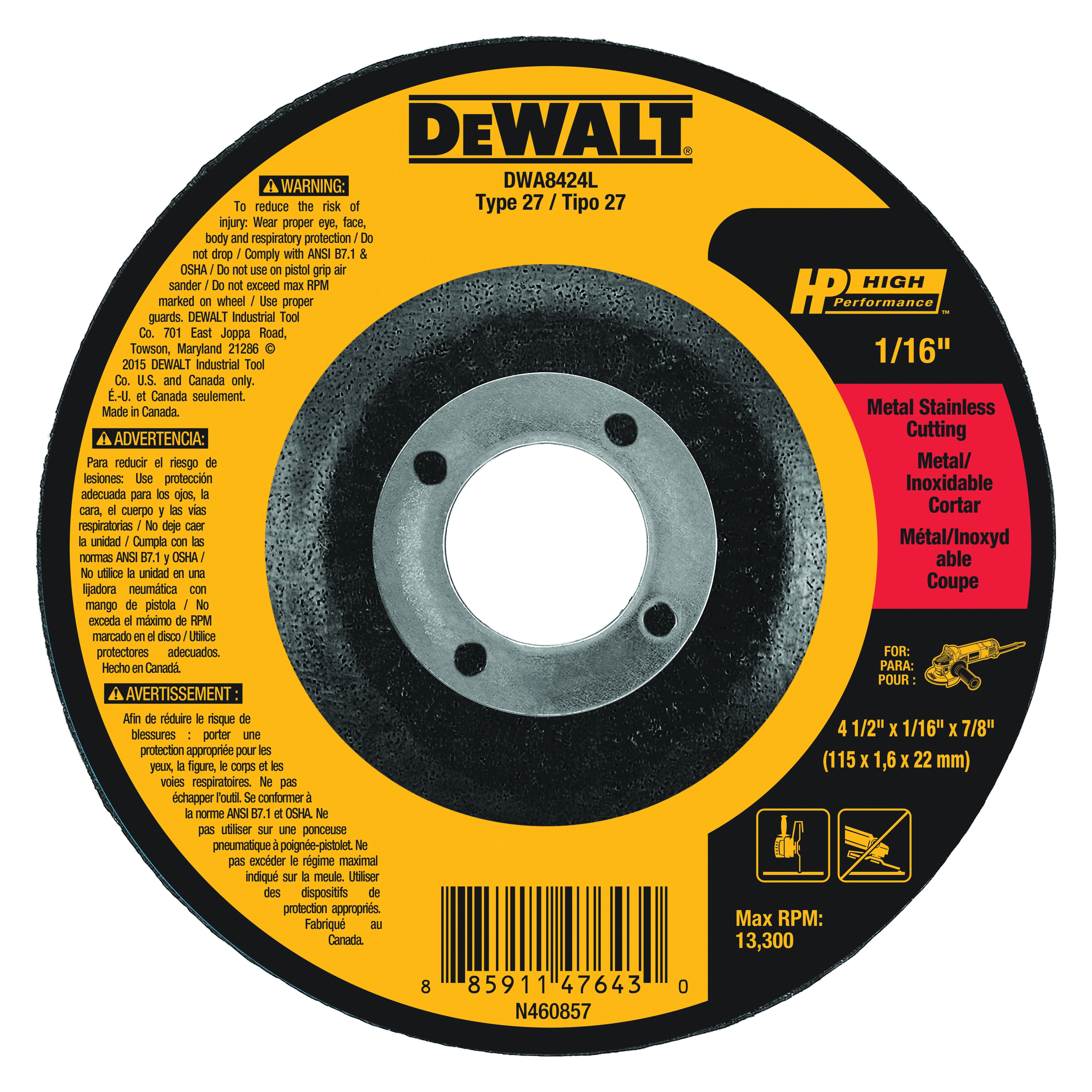 DeWALT&reg; DWA8424L