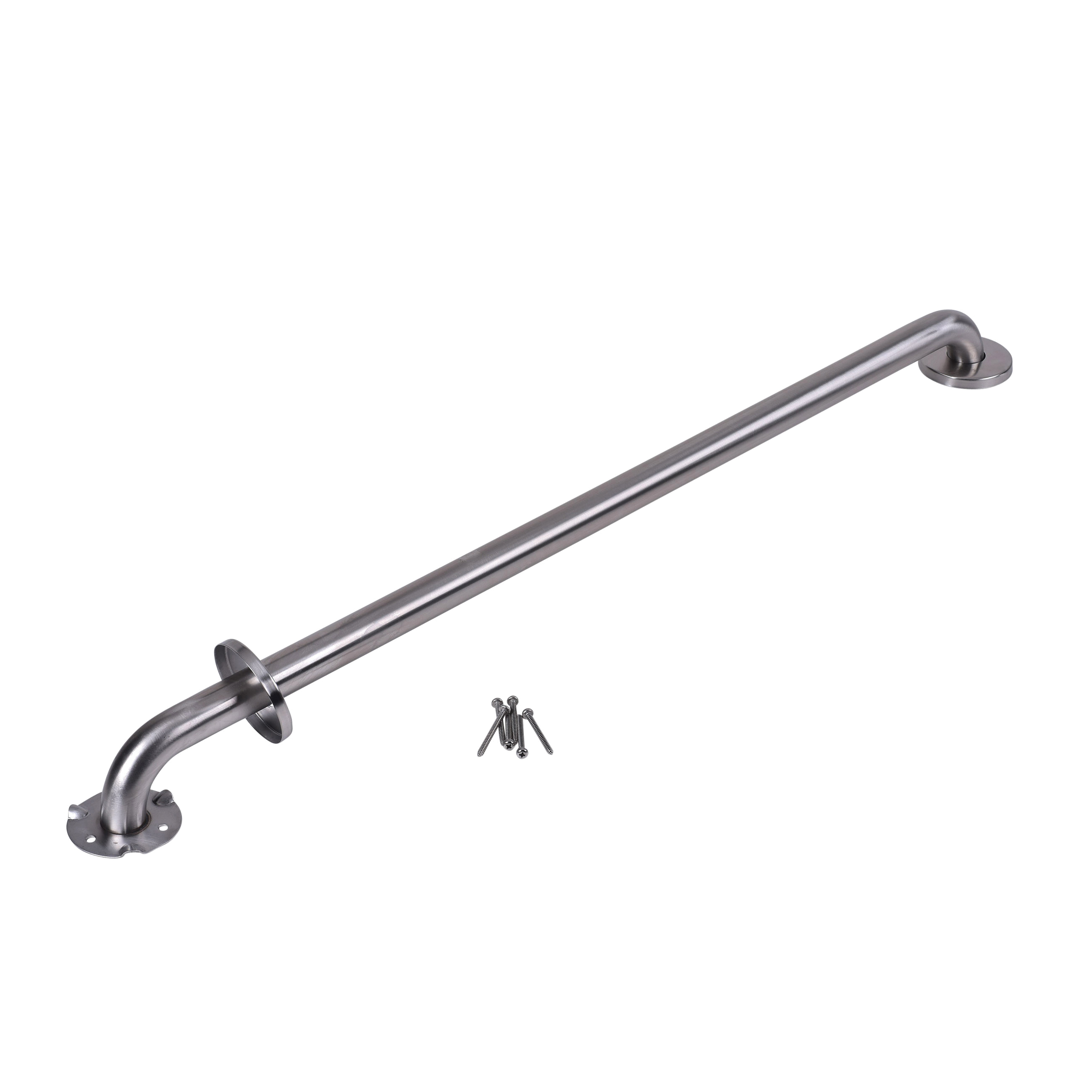 Dearborn® DB8736 Grab Bar, 1-1/4 in Dia x 36 in L, Satin, 304 Stainless Steel, Import