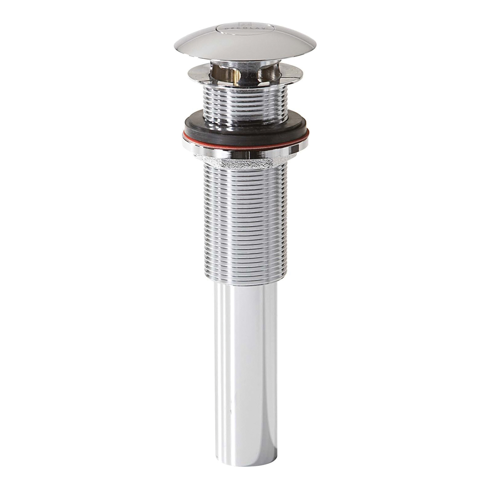 DECOLAV® 9298-CP Decorative Umbrella Top Drain, Polished Chrome, Solid Brass Drain, Includes Lift Rod: No