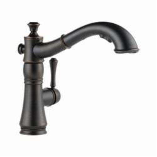 DELTA® 4197-RB-DST Cassidy™ Kitchen Faucet, Commercial, 1.8 gpm Flow Rate, 360 deg Swivel Spout, Venetian Bronze, 1 Handles, 1/3 Faucet Holes, Domestic