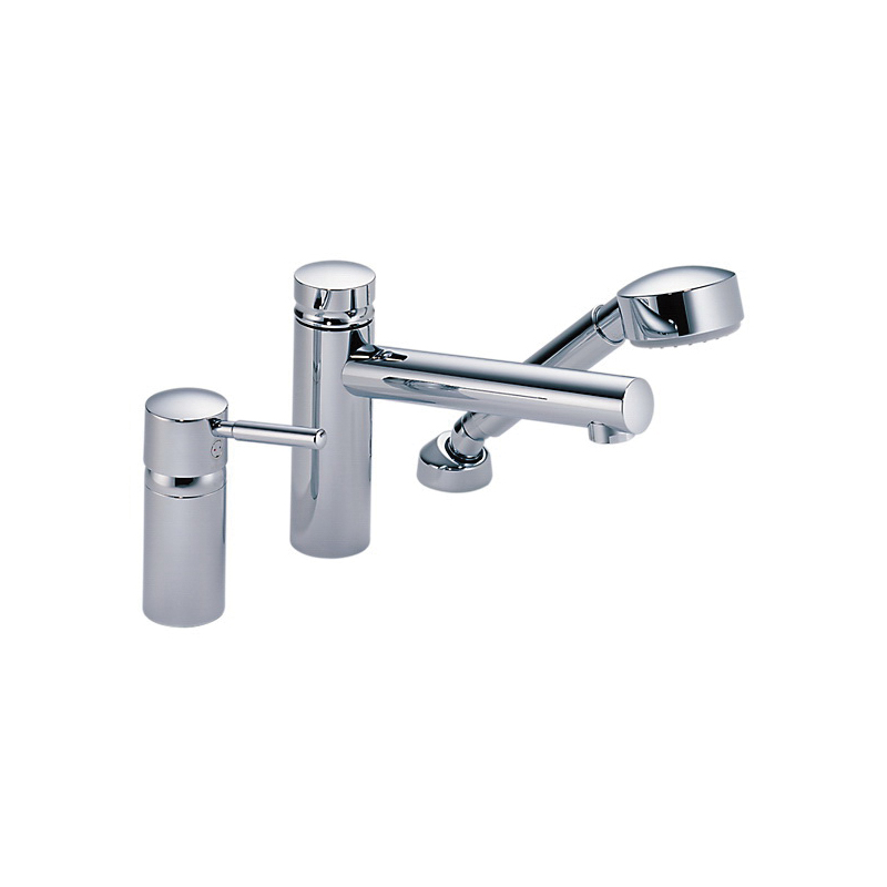 Brizo® 67214-PC Roman Tub Filler Faucet Trim Kit, Quiessence®, 2 gpm Flow Rate, 5 to 8 in Center, Polished Chrome, 1 Handles, Function: Traditional, Import