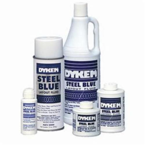 Dykem® STEEL RED® 80396 Layout Fluid, 4 oz Brush In Cap Bottle, Red, Liquid Form