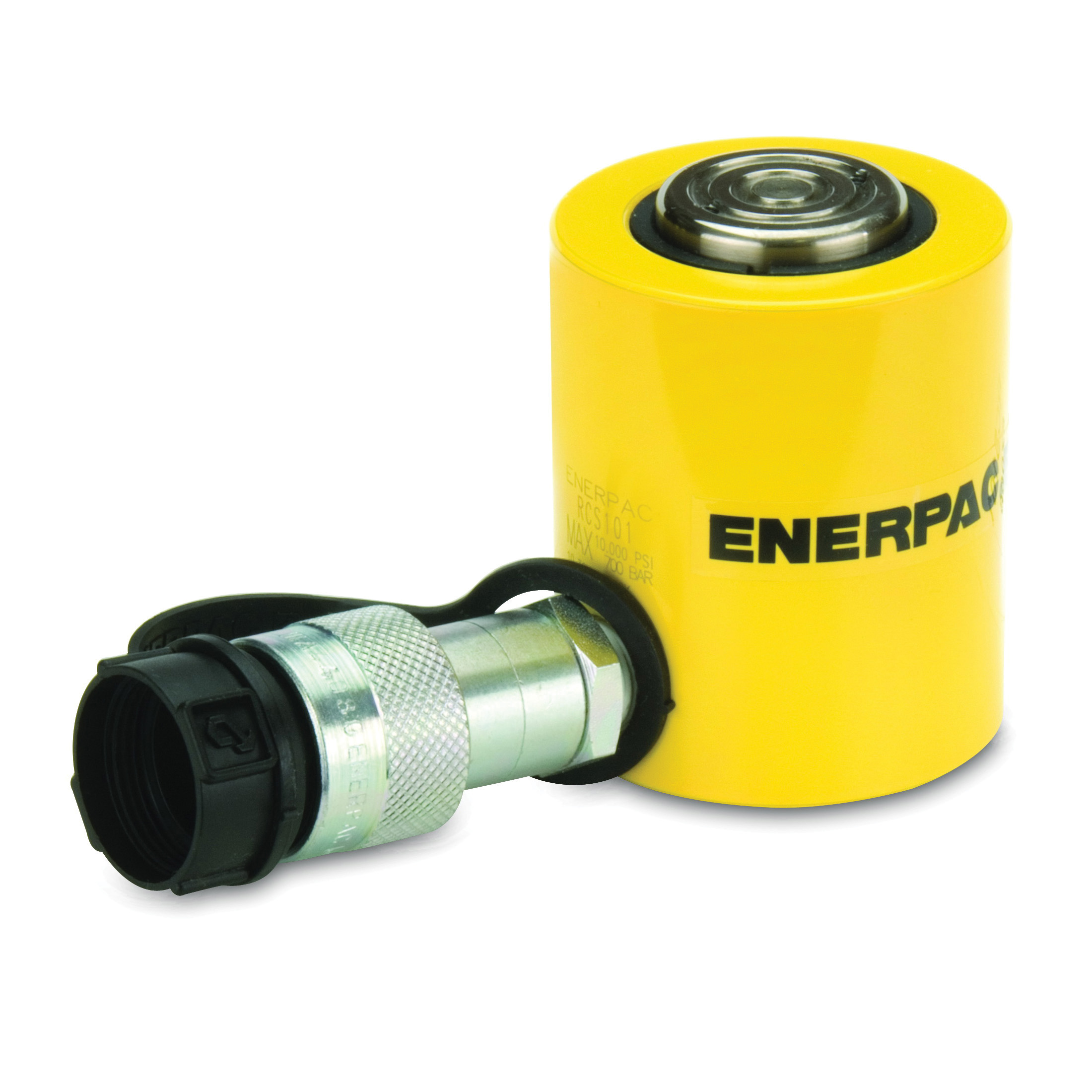Enerpac® RC-104 DUO General Purpose Single Acting Hydraulic Cylinder, 10 ton Capacity, 1.69 in Dia Bore, 4.13 in L Stroke, 6-3/4 in H Retract, 1-1/2 in Dia Rod, 700 bar