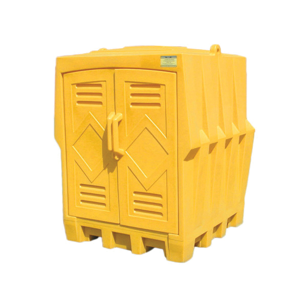 product Eagle Manufacturing 1645 Low Profile Spill Containment Pallet, 4 Drums, 66 gal Spill, 8000 lb Load, HDPE