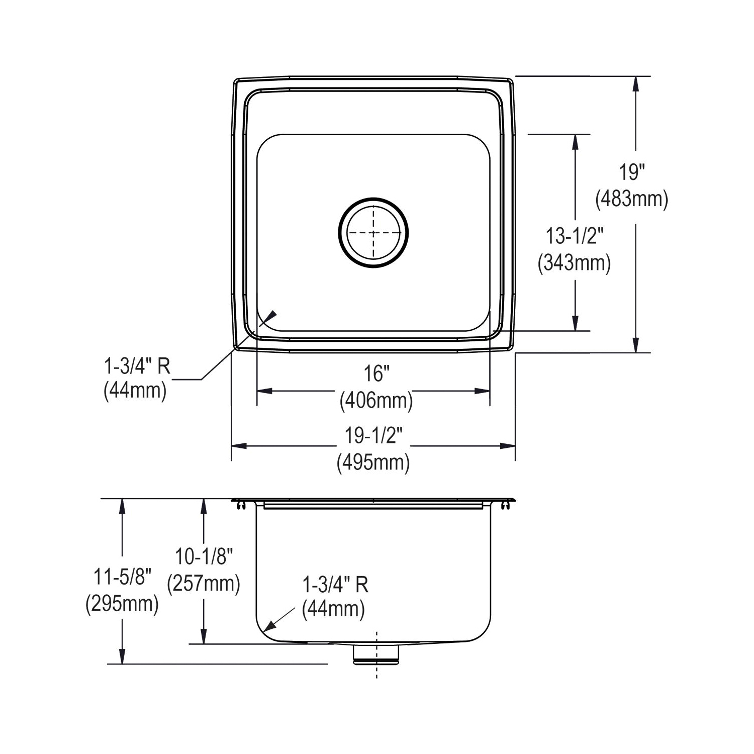 Elkay® DLR191910PD1