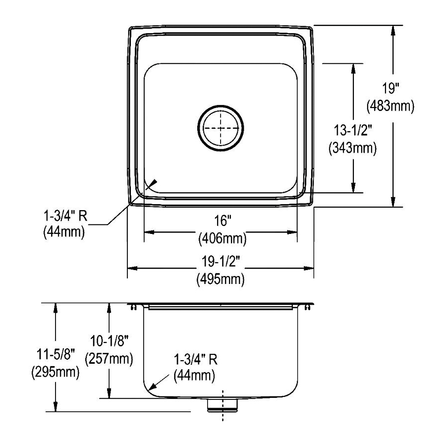 Elkay® DLR191910PD1