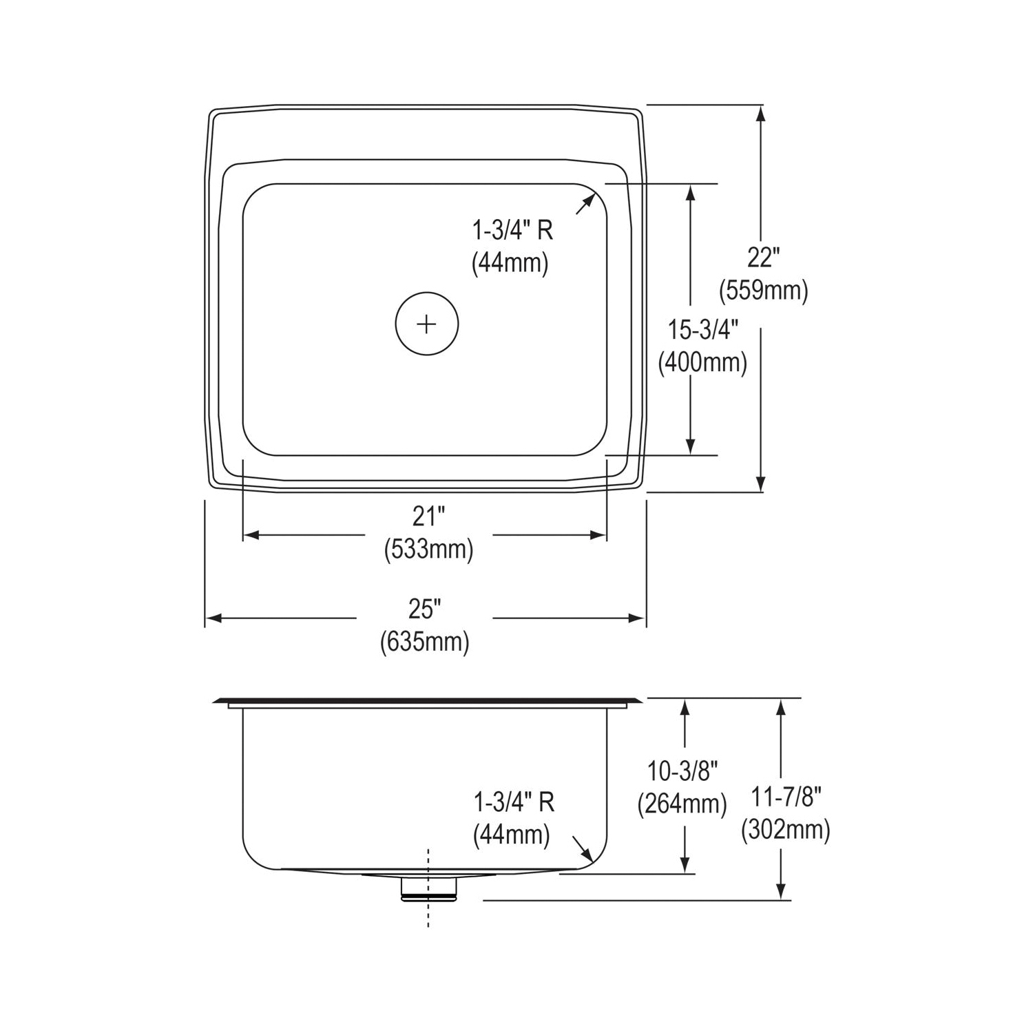 Elkay® DLR252210PD2