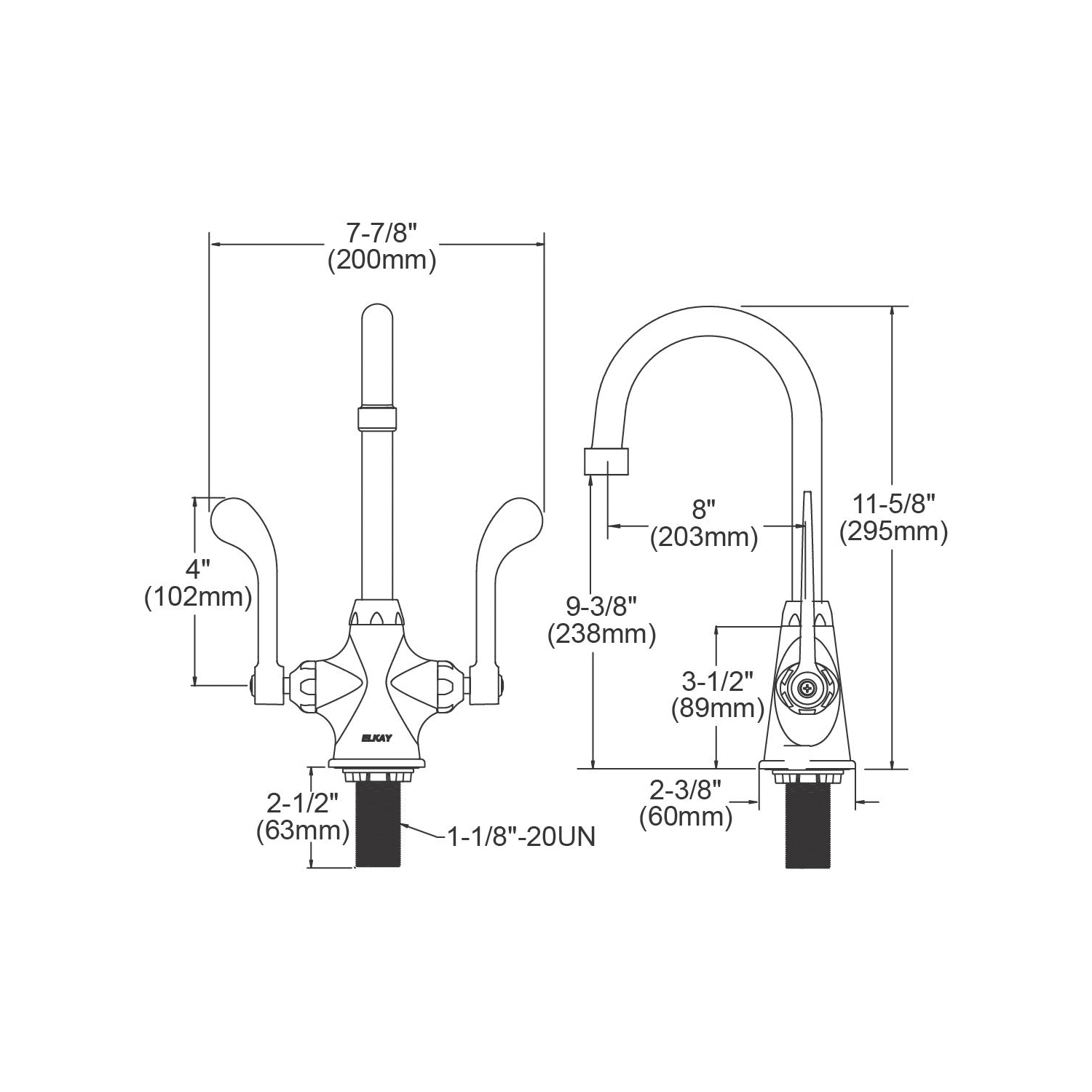 Elkay® LK500GN08T4