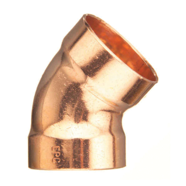 EPC 10046394 360 Solder 60 deg DWV Elbow, 2 in Nominal, C x C End Style, Wrot Copper