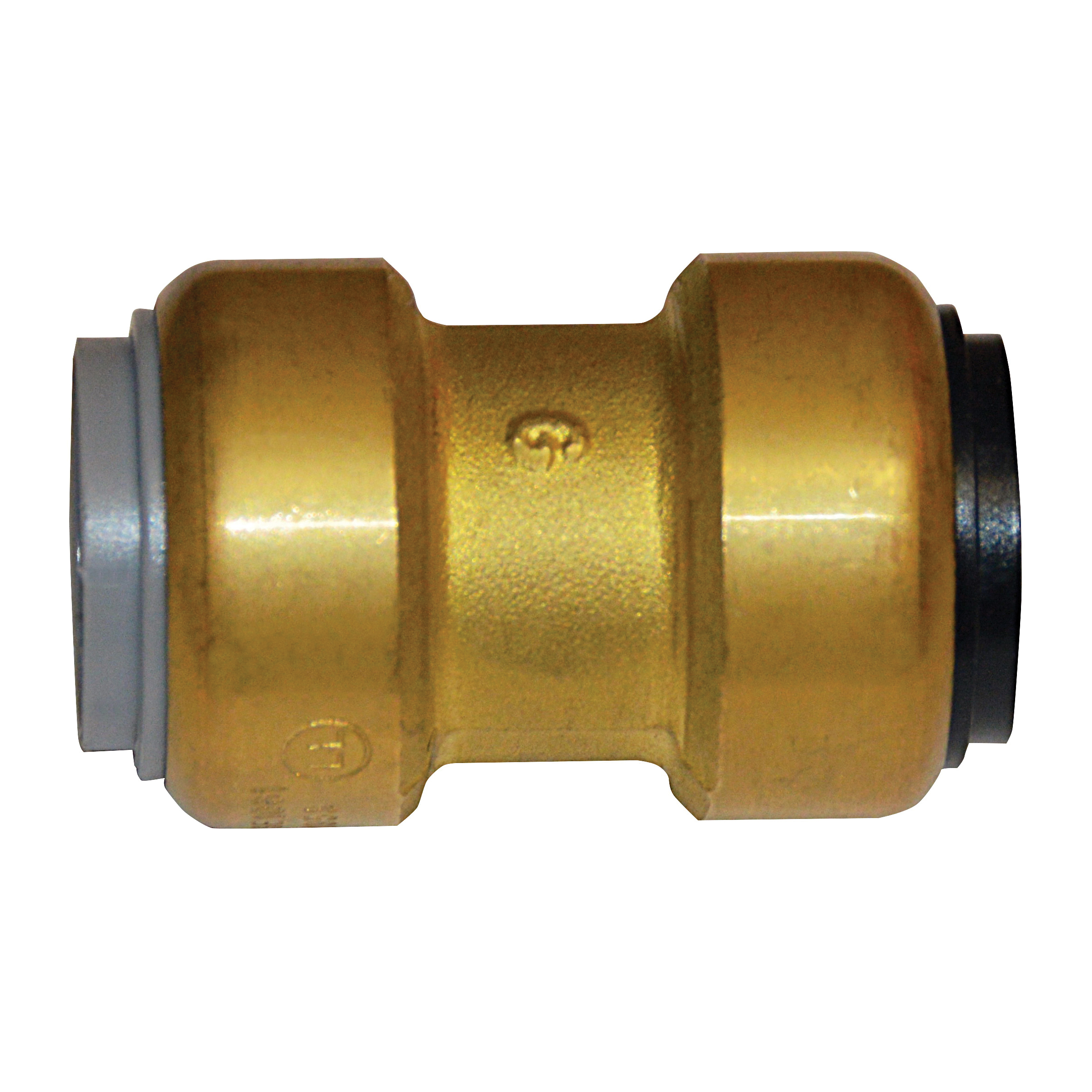 EPC TECTITE™ 10155455 200-PB Push Transition Coupling With Polybutylene Stop, 3/4 in Nominal, C x C End Style, Brass