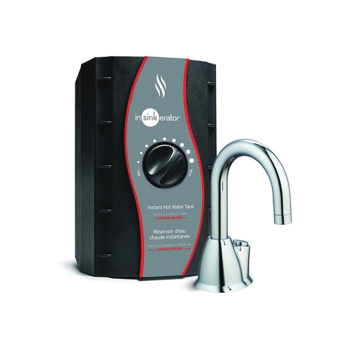 Insinkerator® 44887B Invite™ Instant Hot Water Dispenser, 2/3 gal Capacity, 1/4 in Water, Deck Mount, Satin Nickel