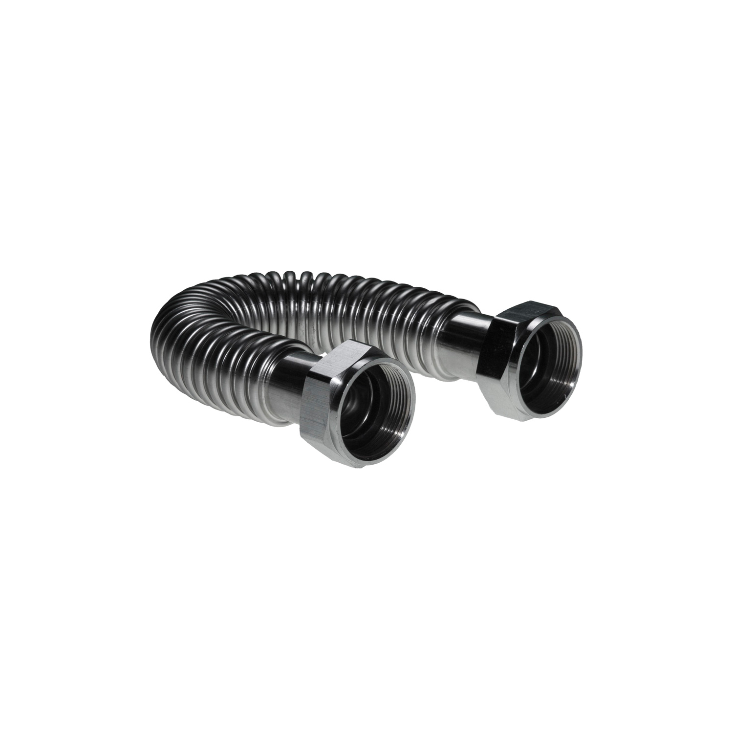 Falcon Stainless SWC112-18 Flexible Boiler Connector, FNPT 1-1/2 in Inlet, FNPT 1-1/2 in Outlet, Stainless Steel